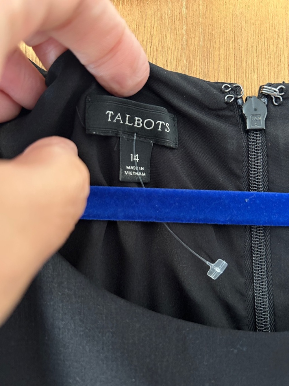 Talbots Black Sleeveless Midi Dress - Picture 2 of 3